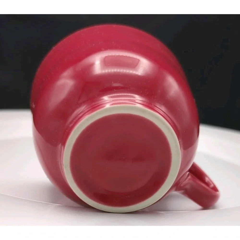 Homer Laughln Fiesta Tableware Fiestaware Cup Red Faintly Incised HLC fiesta USA